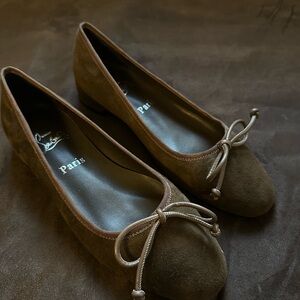 Christian Louboutin ballet Suede Flats
